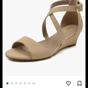 Elegant Tan Wedge Sandals